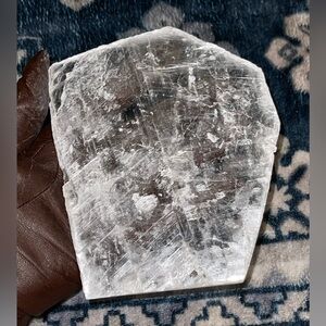 Selenite Crystal Raw Slab